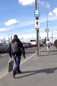 Ginger Sprays A Hot Stream Of Piss Outdoors