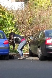 Innocent Model Needs To Piss Next To A Busy Road