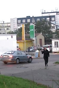 Brunette Babe Is Desperate To Pee Outside