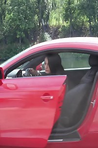 Lexi Dona Needs To Piss While Driving Outside