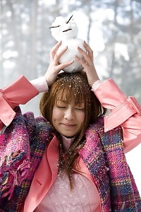 Minor Asian Hottie Model Likes Exploring Off Her Big Melons To Her BF