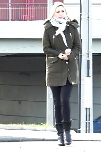 Delicate Blonde Pissing In The Mid Of The City