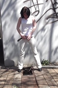 Hot Public Pissing For Charming European