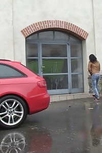 Lovely Brunette Girl Pees In Public