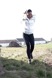 Excellent Brunette Vinna Reed Pissing In A Field